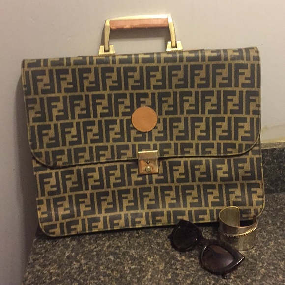 fendi briefcase vintage